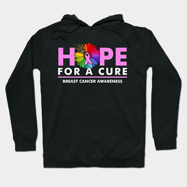 Breast Cancer Awareness T-Shirt Hope For A cure Breast Cancer Awareness Gift Hoodie by AKIFOJWsk